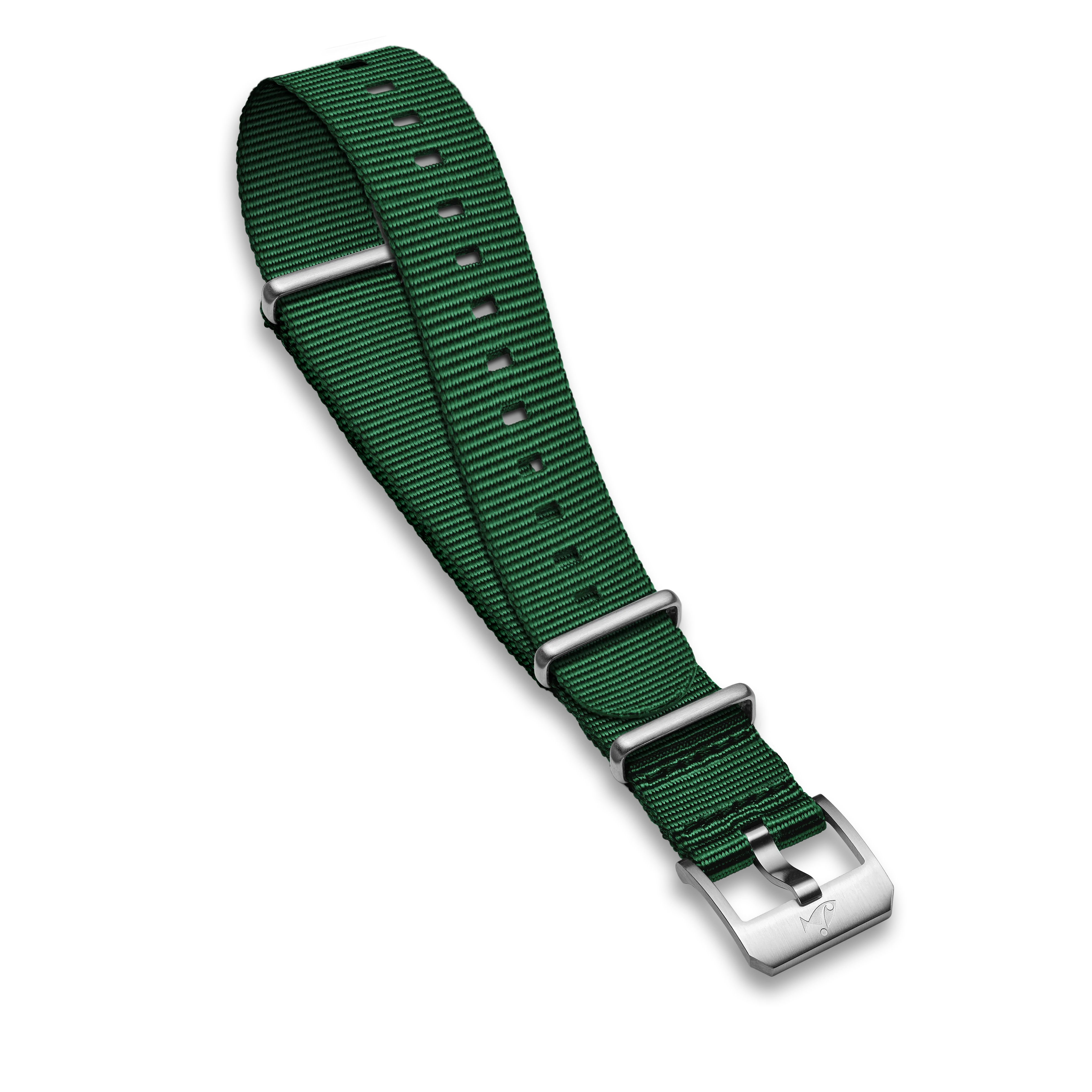 NATO strap with pin buckle, Green - Image 2